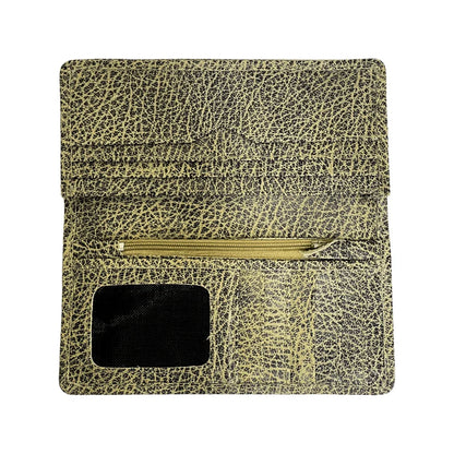 Leather Long Wallet Marble