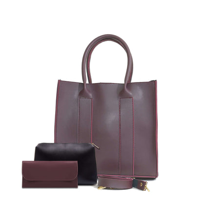 ALBERTA 3 PCS MAROON - Bag X