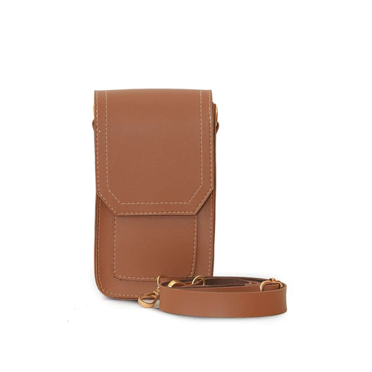 Mobo Pouch Brown women's crossbody bag in brown by Bag X