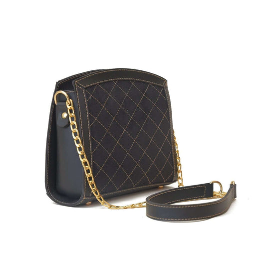 Sonic Black women's crossbody bag in black by Bag X