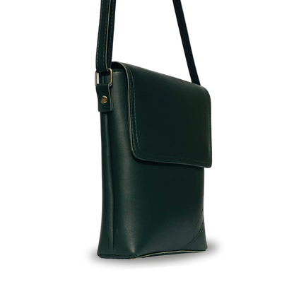 Alpha Green women's crossbody bag in green by Bag X