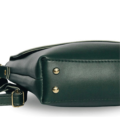 Alpha Green women's crossbody bag in green by Bag X
